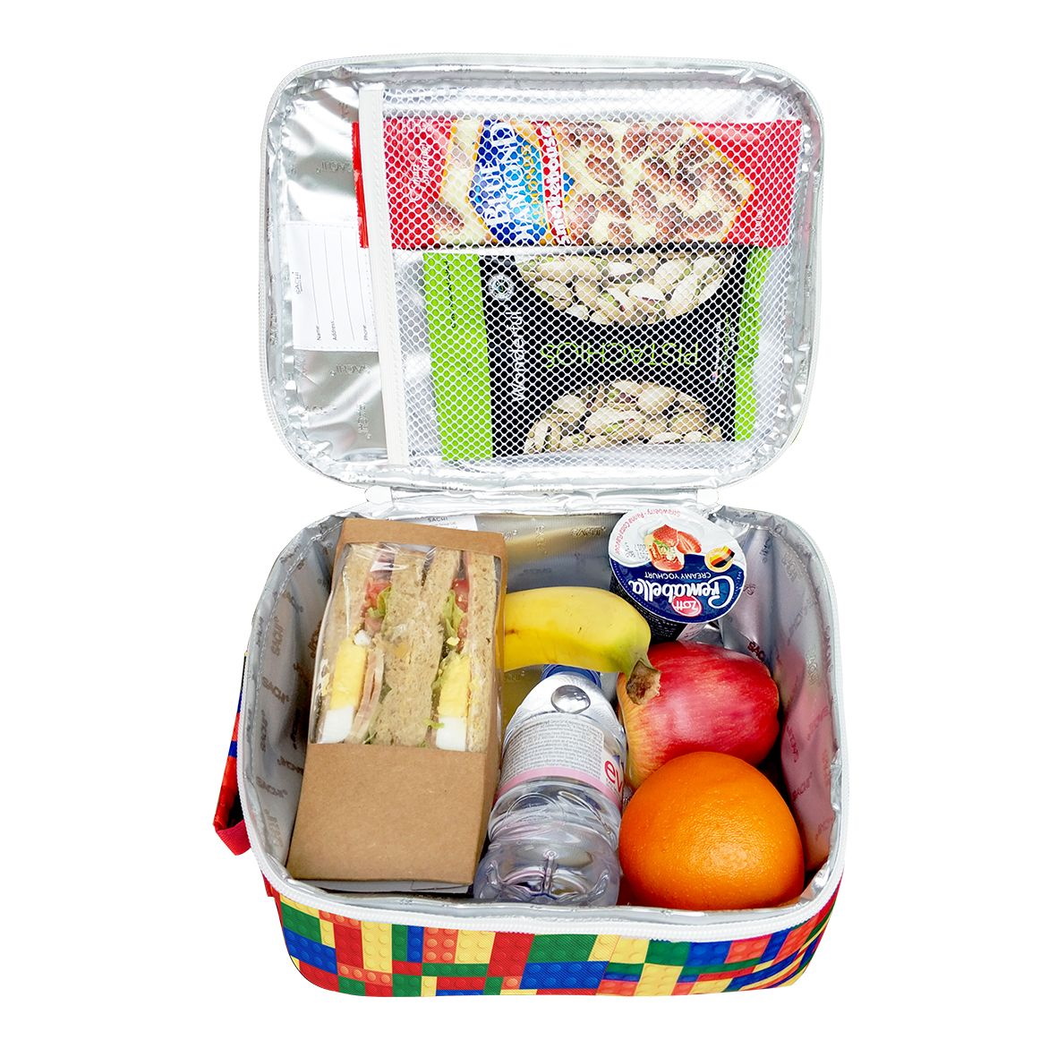 Sachi Style 225 Insulated Junior Lunch Tote - Bricks-3