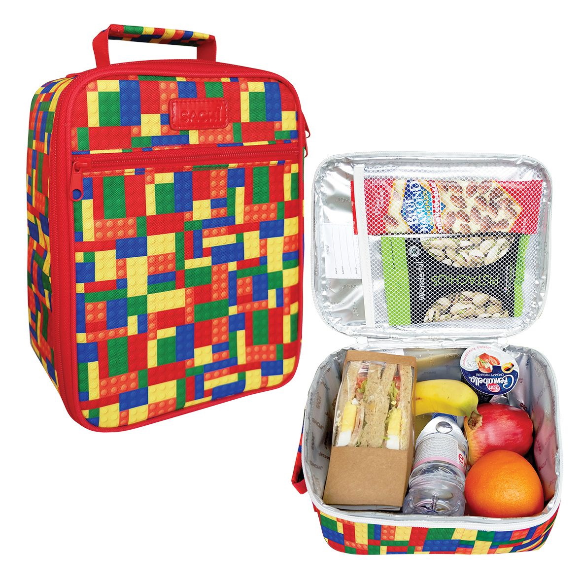 Sachi Style 225 Insulated Junior Lunch Tote - Bricks-4