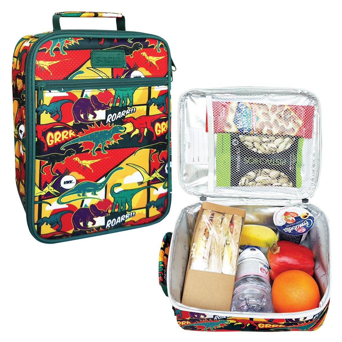 Sachi Style 225 Insulated Junior Lunch Tote - Dinosaurs-4