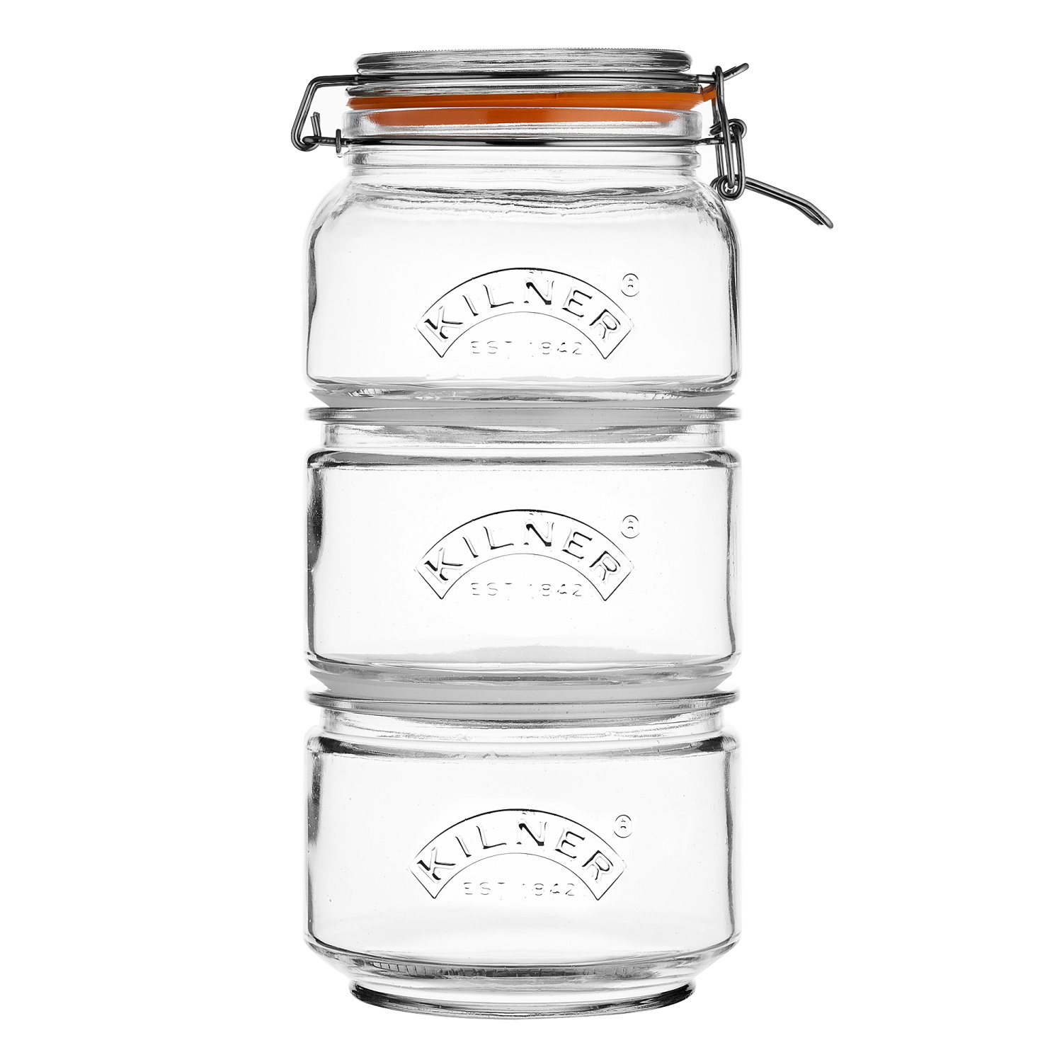 Kilner Stackable Storage Jar Set 900ml -4
