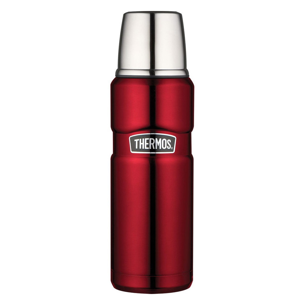 Thermos 470ml Stainless King Stainless Steel Vacuum Insulated Flask Red