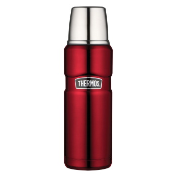 Thermos 470ml Stainless King Stainless Steel Vacuum Insulated Flask Red