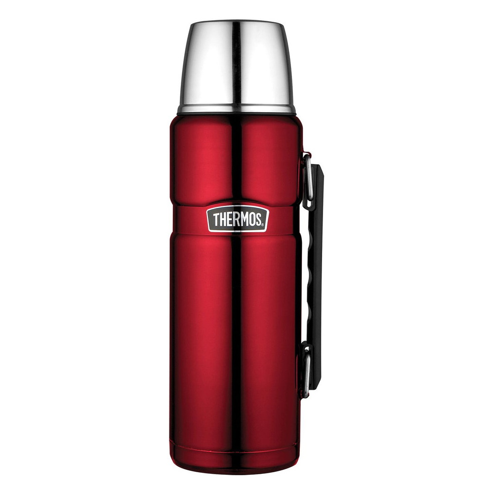 Thermos 1.2L Stainless King™ Stainless Steel Vacuum Insulated Flask Red