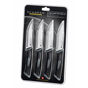 Scanpan Spectrum 4 Piece Jumbo Steak Knife Set