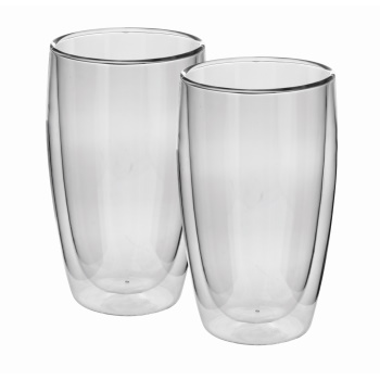 Avanti Caffe Twin Wall Glass 400ml 2pc Set