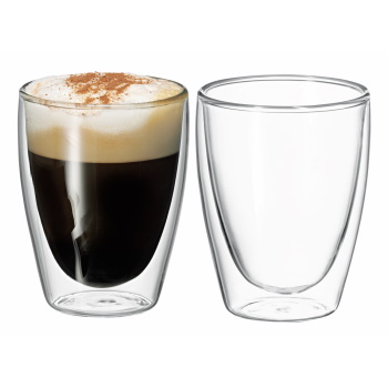 Avanti Twin Wall Glass Caffe 250ml Set 2