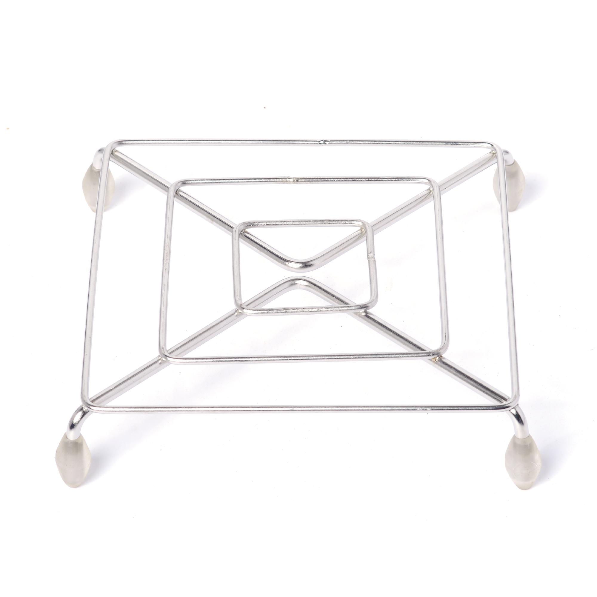 Table Ring / Trivet Square Polished Stainless Steel