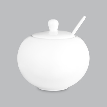 Wilkie Round Sugar Bowl 500ml - New Bone