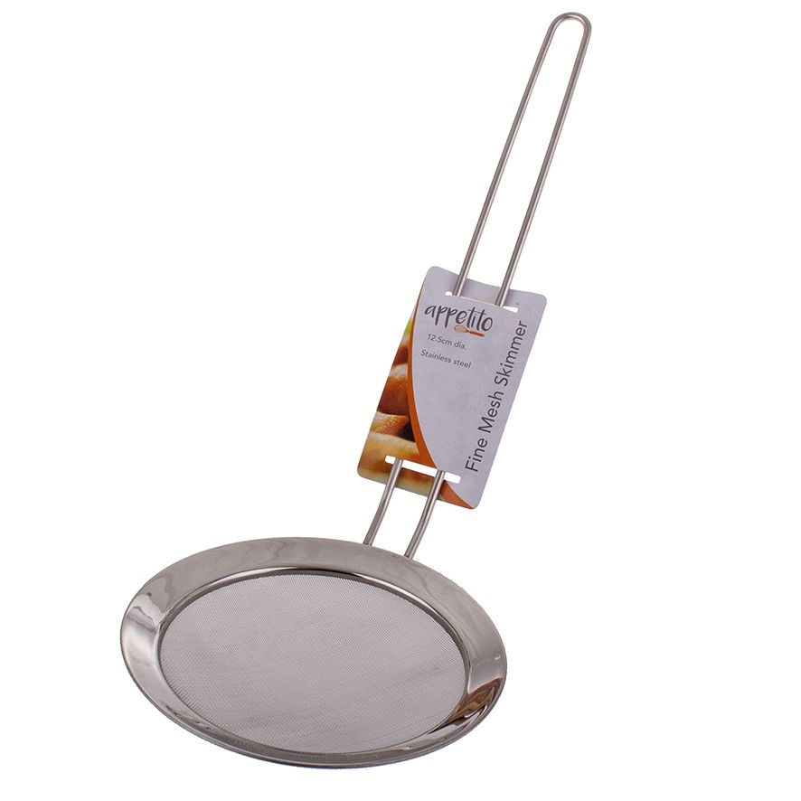 Appetito Stainless Steel Fine Mesh Skimmer 12.5cm Dia-4