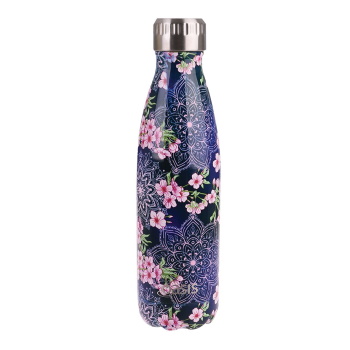 Oasis Stainless Steel Double Wall Insulated Drink Bottle 500ml - Floral Mandela