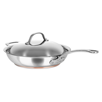 Chasseur 28x6.5cm Le Cuivre Stainless Steel Copper Saute Pan w/ Lid