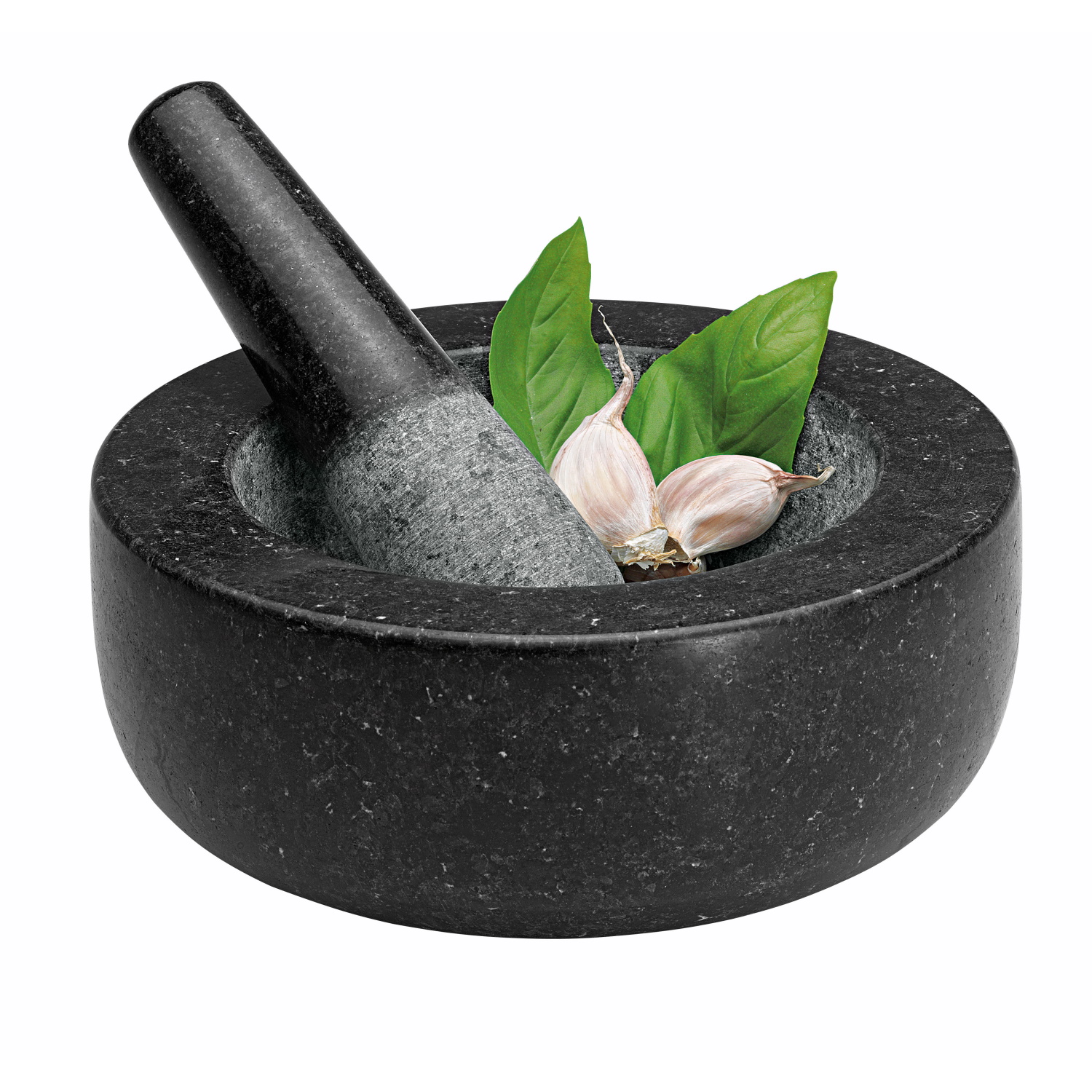 Avanti Low Profile Black Mortar and Pestle 20cm-3