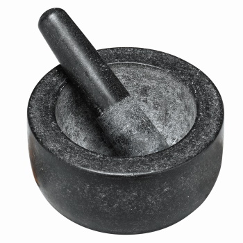 Avanti Low Profile Black Mortar and Pestle 20cm