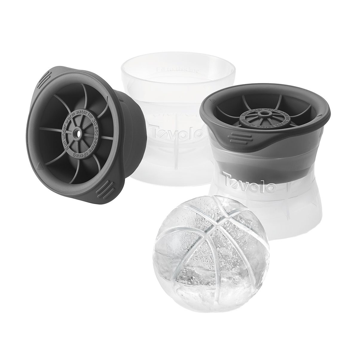 Tovolo Basketball Ice Mould Set 2 - Charcoal-2