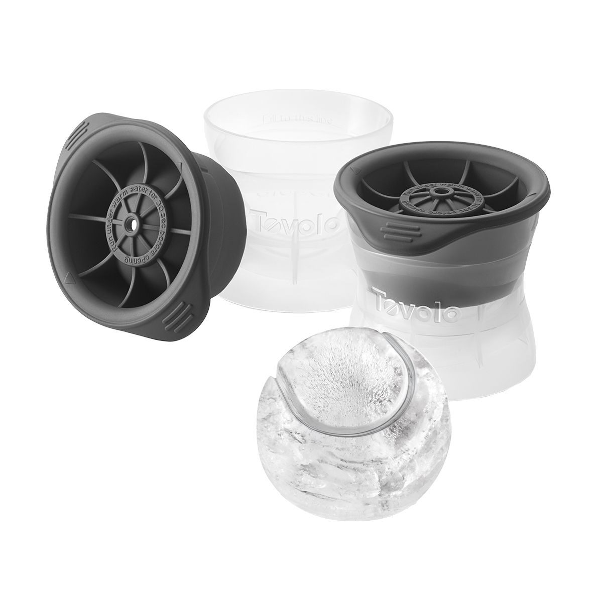 Tovolo Tennis Ball Ice Mould Set 2 - Charcoal-2