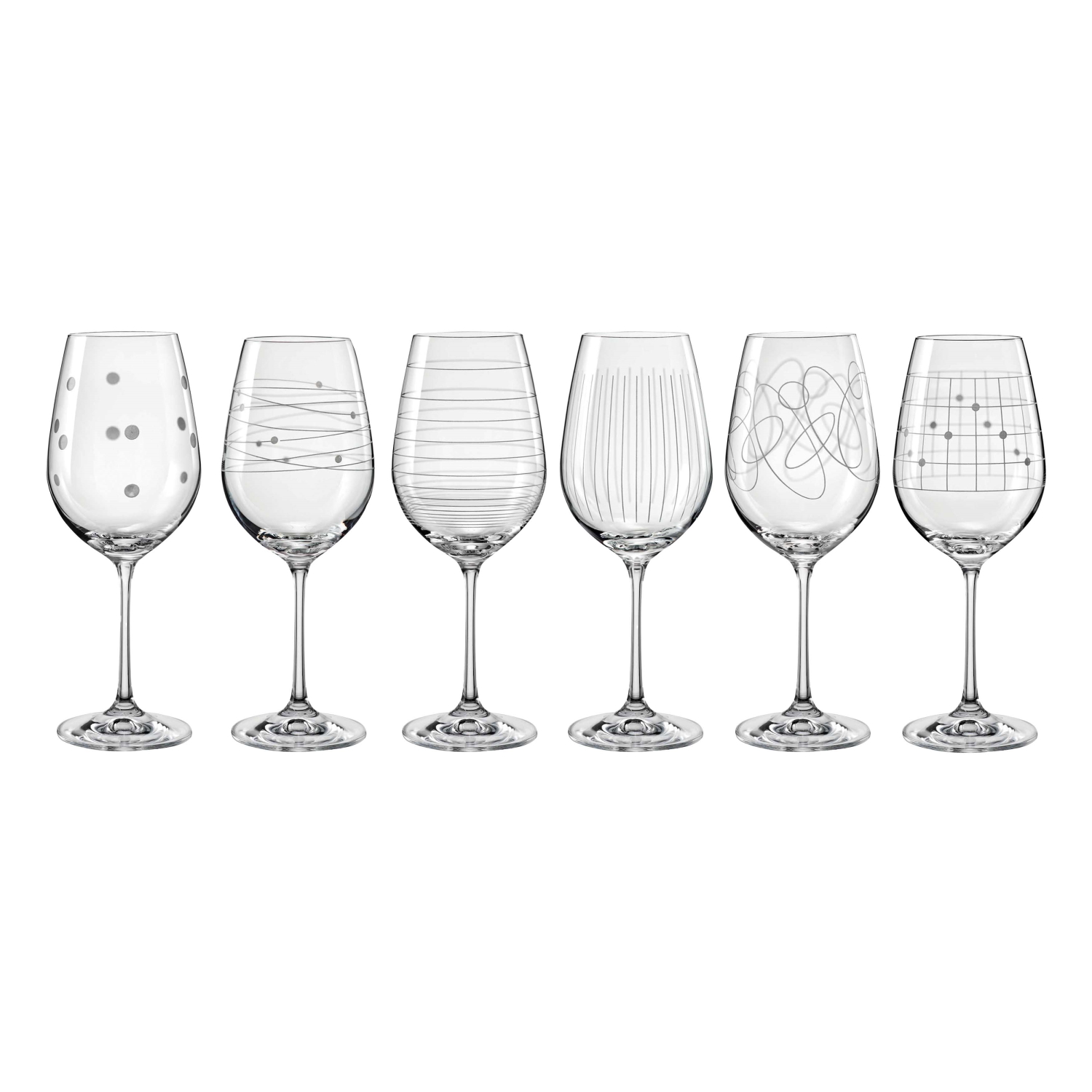 Bohemia Elements Wine Glass Setc6 450ml-1