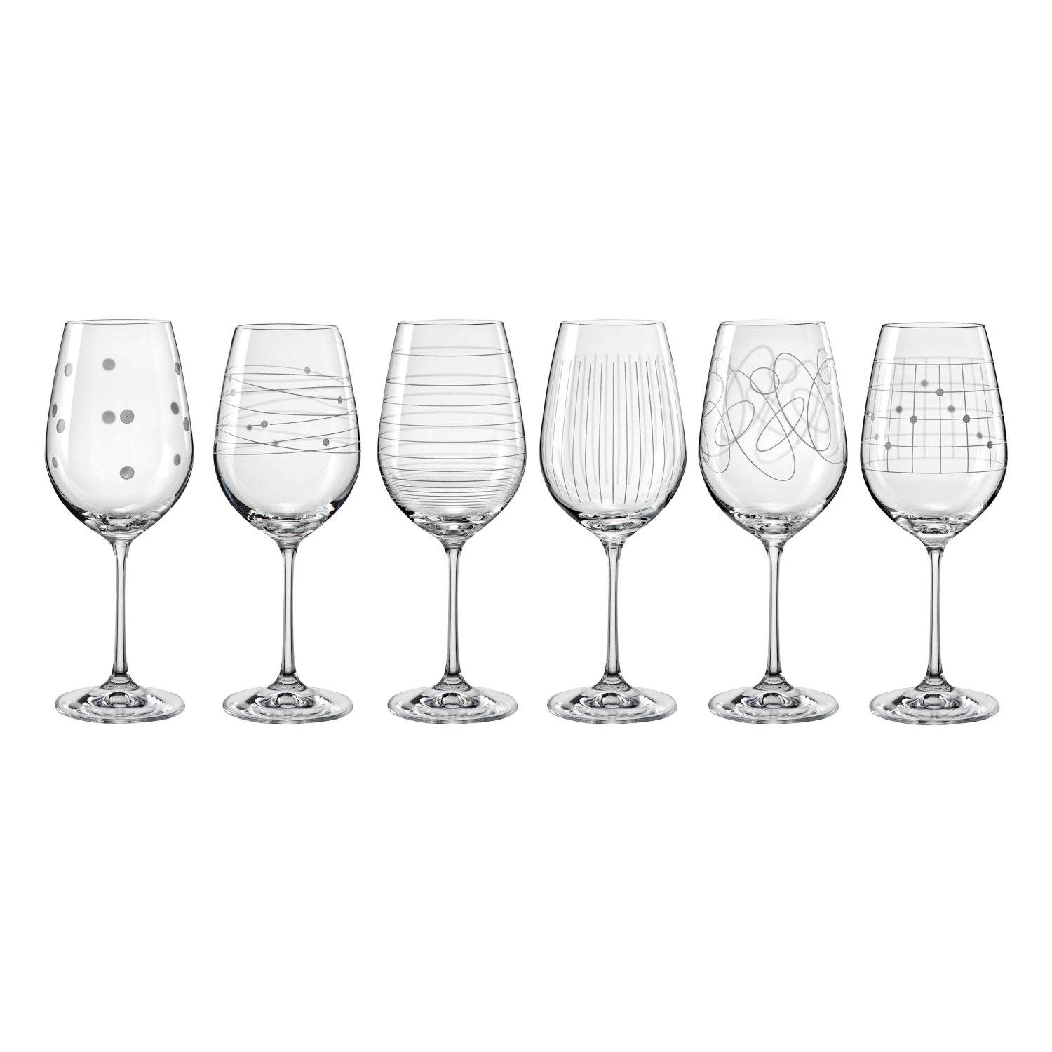 Bohemia Elements Wine Glass Setc6 450ml