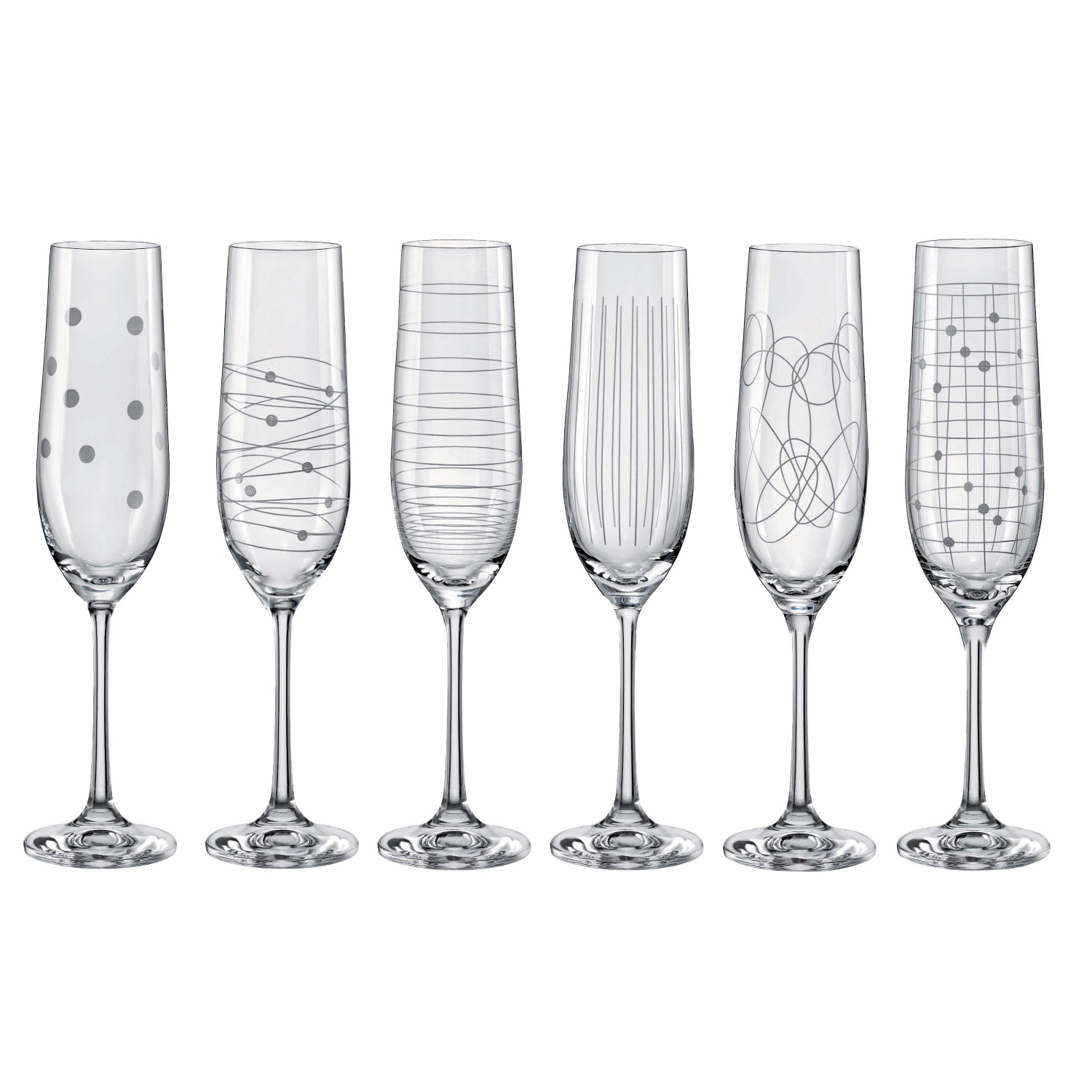 Bohemia Elements Flutes Set 6 190ml-2