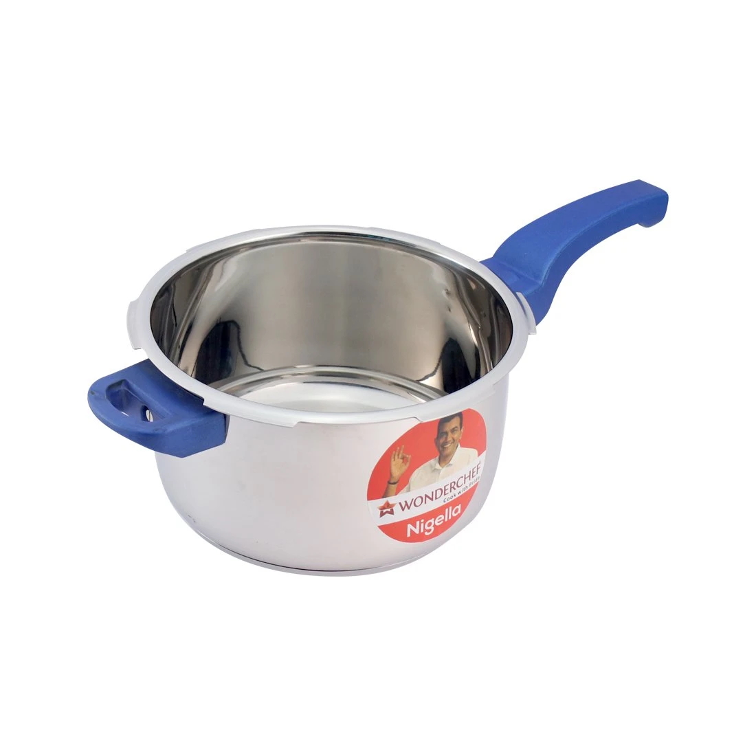 Wonderchef Nigella Pressure Cooker Outer Lid - Stainless Steel Blue 1.5L-2
