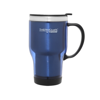 Thermos 470ml THERMOcafé Stainless Steel Inner, Plastic Outer Travel  Tumbler - Blue 