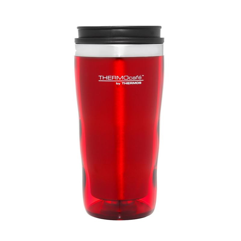 Thermos 470ml THERMOcafé Stainless Steel Inner, Plastic Outer Travel  Tumbler - Red-3
