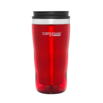 Thermos 470ml THERMOcafé Stainless Steel Inner, Plastic Outer Travel  Tumbler - Red