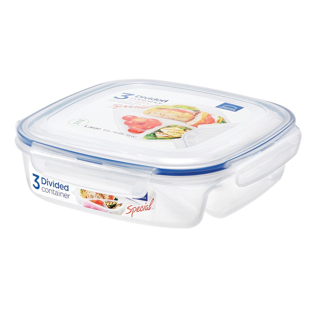Lock & Lock 3 Section Lunch Container 750ml-1