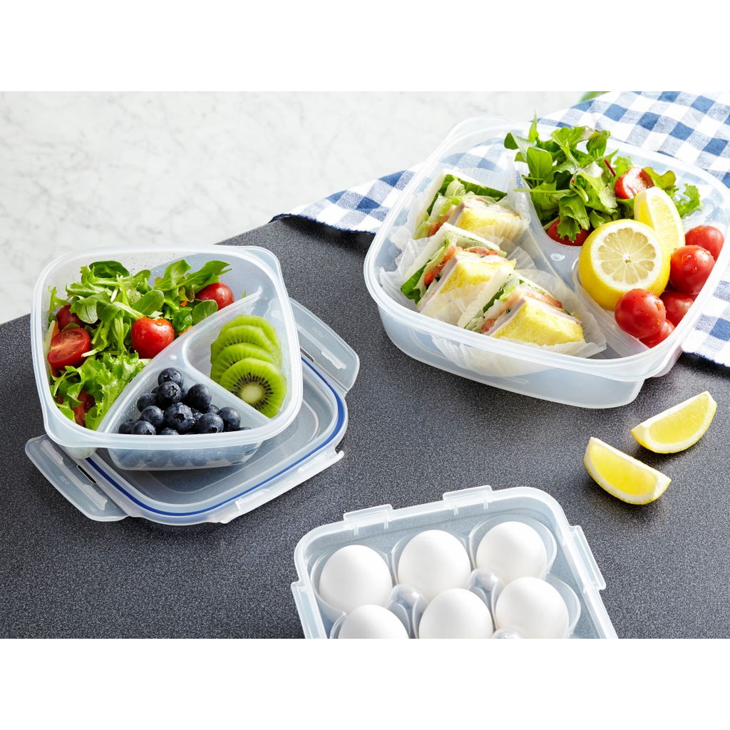 Lock & Lock 3 Section Lunch Container 750ml-2