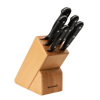 Kamati Gourmet 6pc Knife Block Set