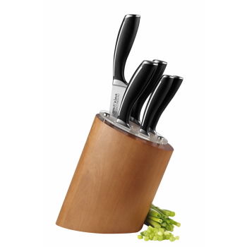 Avanti 6-Piece Wave Birchwood Knife Block