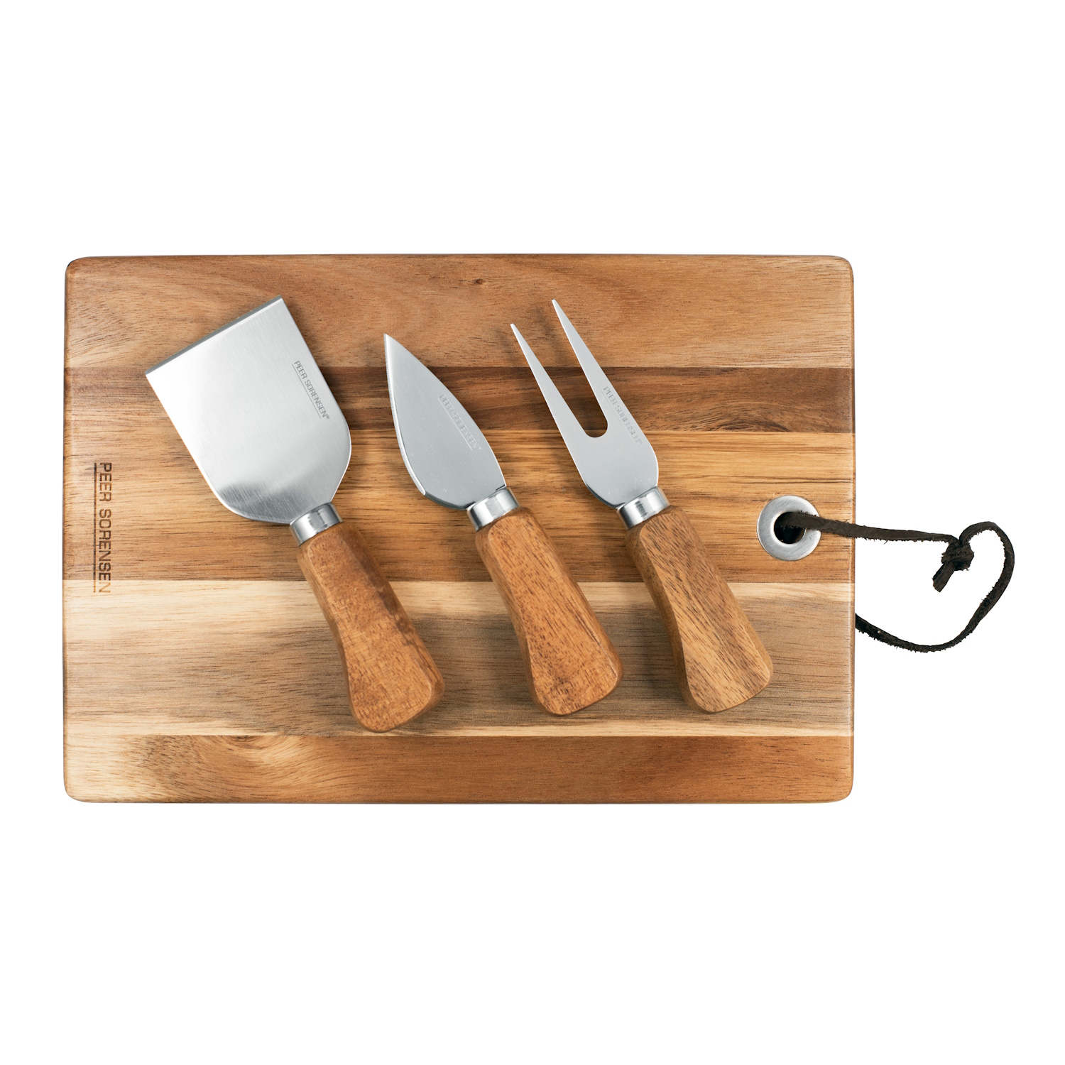 Peer Sorensen Cheese Board With 3 Knives Set-3