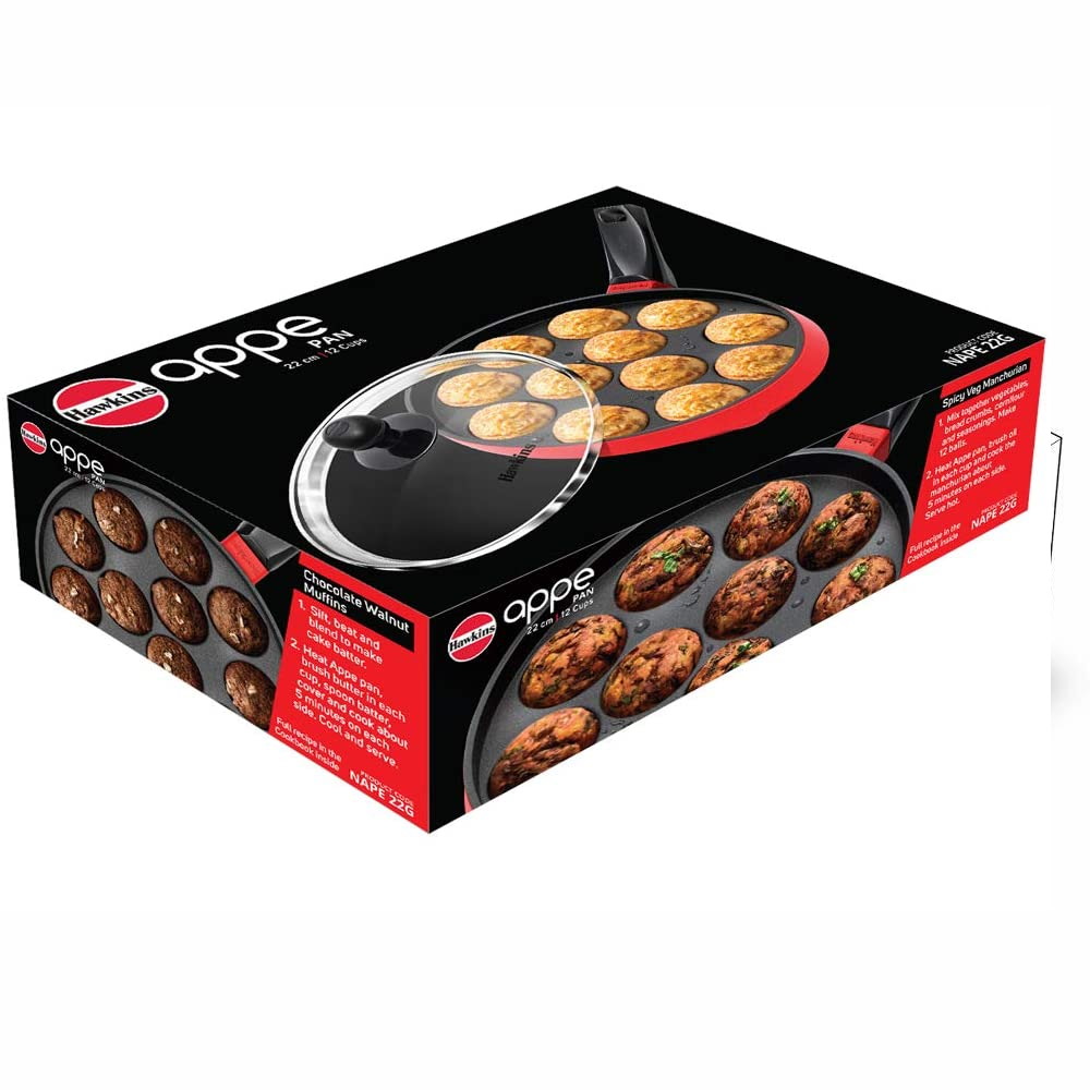 Hawkins Nonstick Appe Pan with Glass Lid 12 Cups (NAPE22G)-3