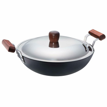 Hawkins Futura Hard Anodised Deep-Fry Pan 33cm