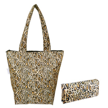 Sachi Insulated Market Tote Leopard Print