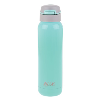 Oasis Stainless Steel Insulated Sports Bottle With Straw 500ml Spearmint