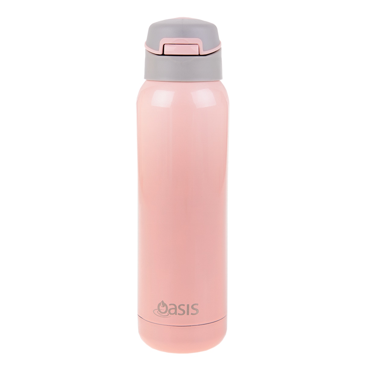 Oasis Stainless Steel Insulated Sports Bottle With Straw 500ml Soft Pink