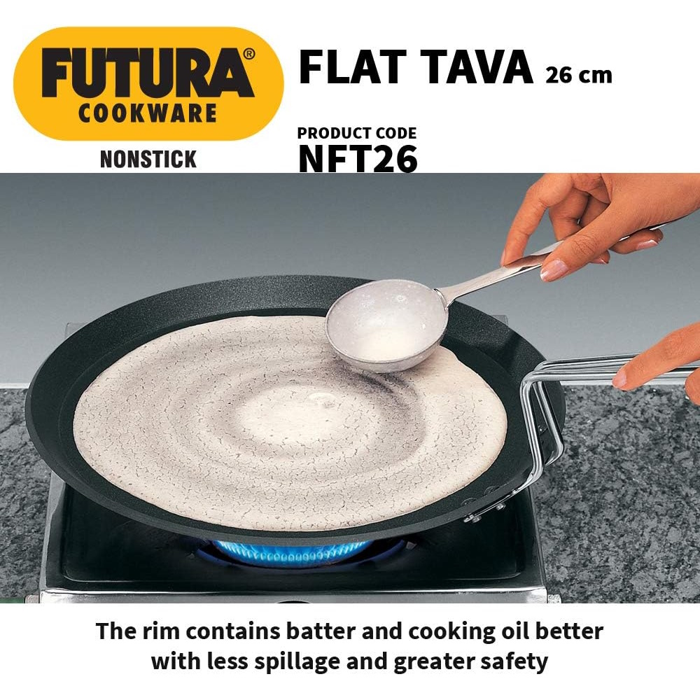 Hawkins Futura Nonstick Flat Tava 26cm (NFT26)-3