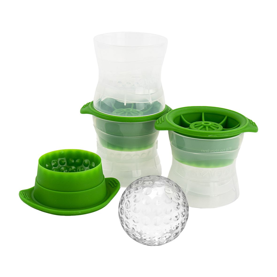 Tovolo Golf Ball Ice Mold Set of 3- Green-2