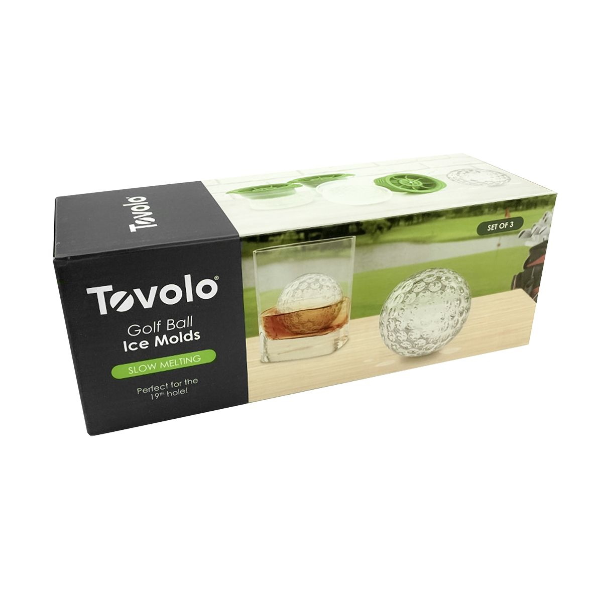 Tovolo Golf Ball Ice Mold Set of 3- Green-3