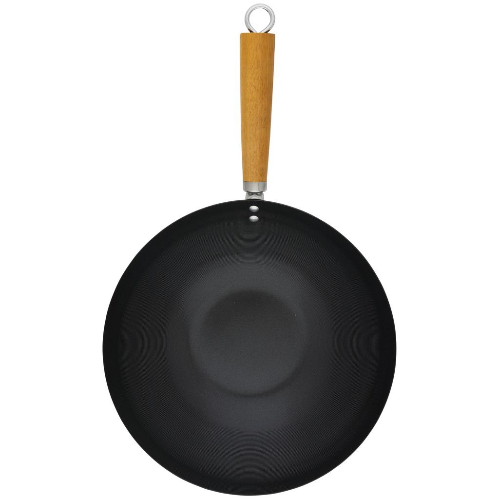 Cuisena  Non-Stick Stir Fry Wok Acacia Handle 30cm -2