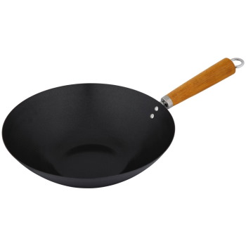 Cuisena  Non-Stick Stir Fry Wok Acacia Handle 30cm 