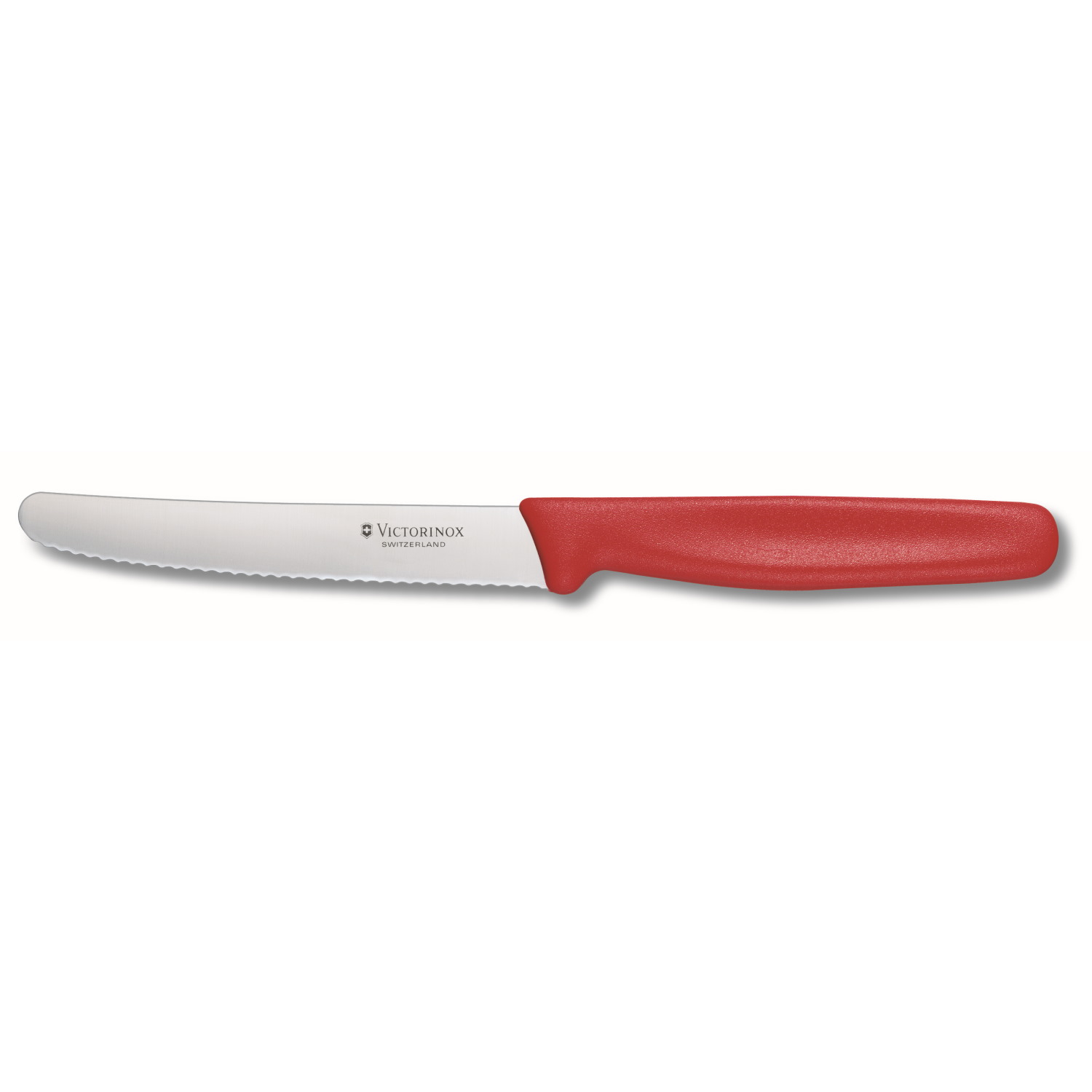Victorinox Tomato & Sausage Knife Wavy Edge 11cm - Red