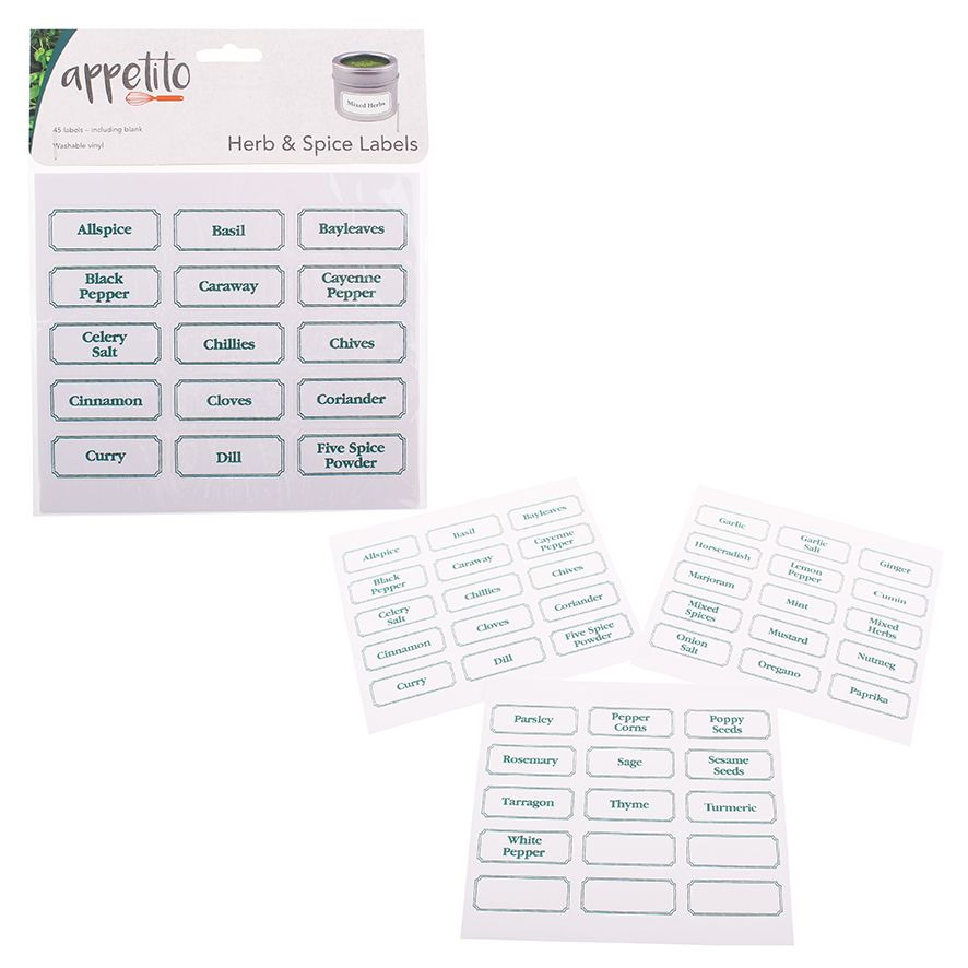 Herb & Spice Labels Pack 45-2