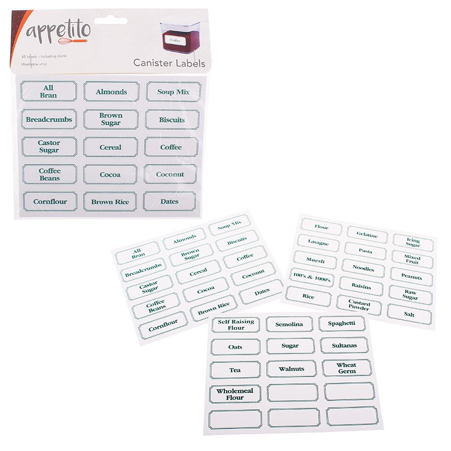 Appetito Canister Labels Pack 45-1