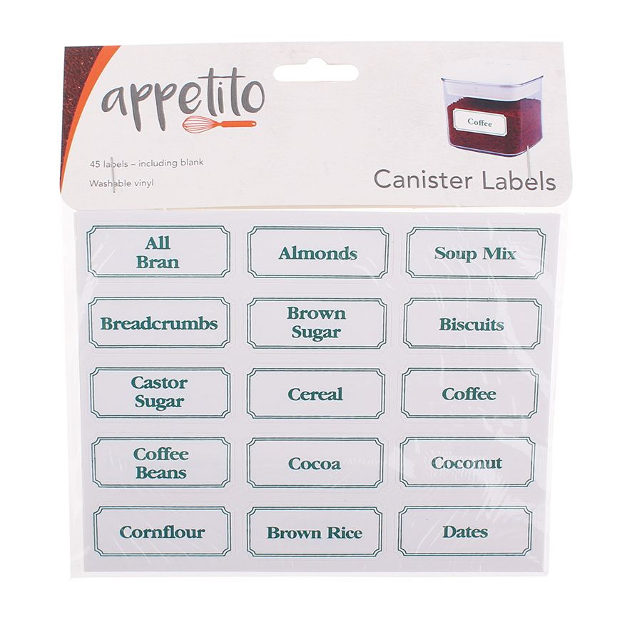 Appetito Canister Labels Pack 45-3