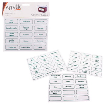 Appetito Canister Labels Pack 45