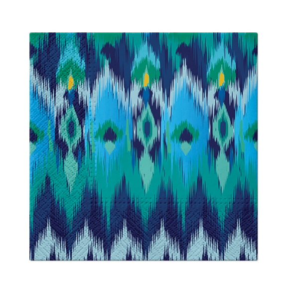 Paw Lunch Napkin 33cm Peacock Feathers-3