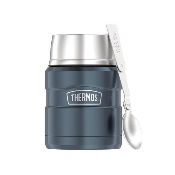 Thermos 470ml Stainless Steel King Vacuum Insulated Food Jar Slate
