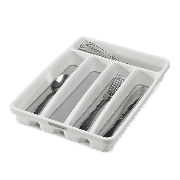 Madesmart Mini 5 Compartment Cutlery Tray - White-1