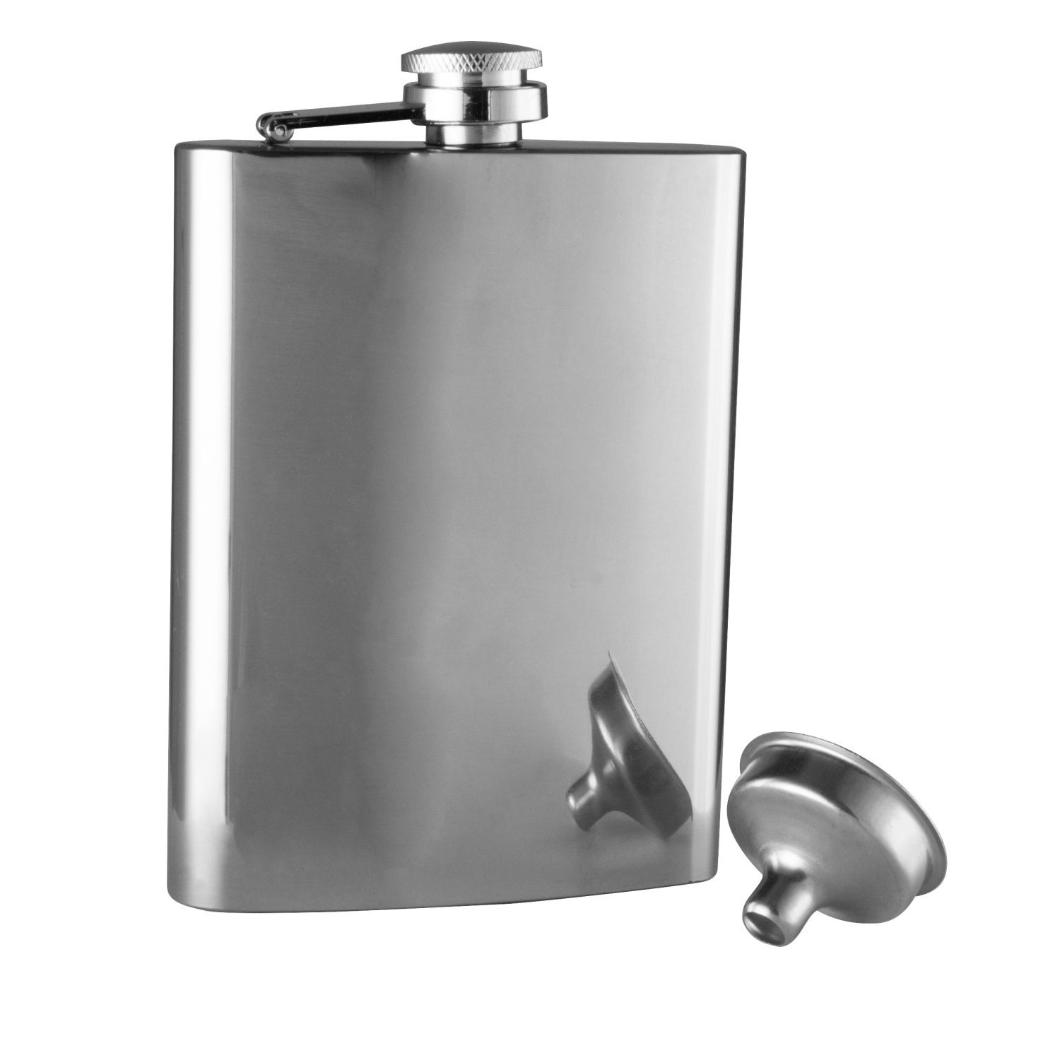 Avanti Hip Flask With Funnel - Polished